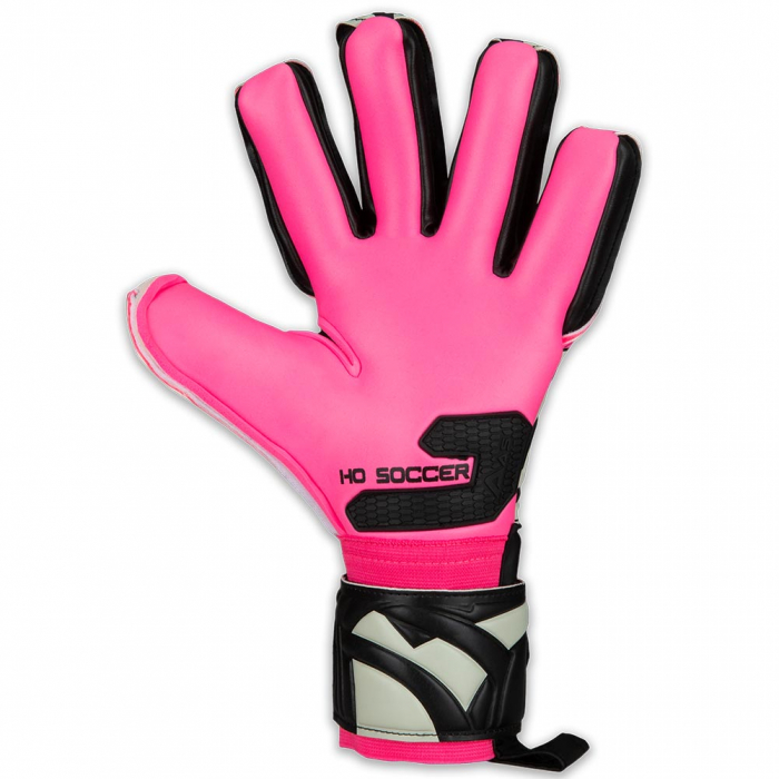520462J HO Soccer One Negative Junior Goalkeeper Gloves BLACK/PINK