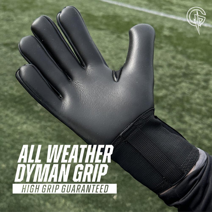 Keeper iD Goalproof Aero Lite Junior Kids Goalkeeper Gloves jet black 