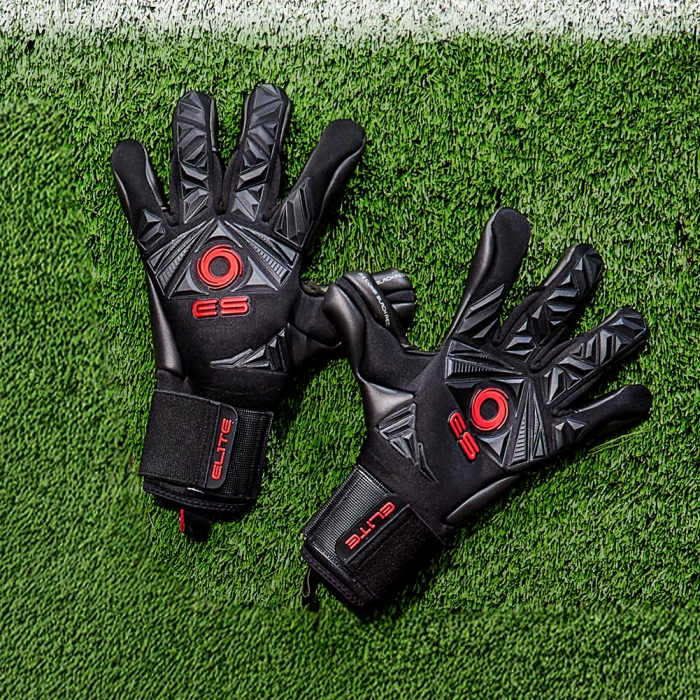 Elite NEO REVOLUTION II COMBI Junior Goalkeeper Gloves Black/Red