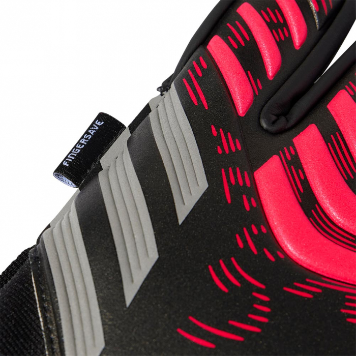 JM6829 adidas Predator Fingersave Junior Goalkeeper Gloves Black/Red
