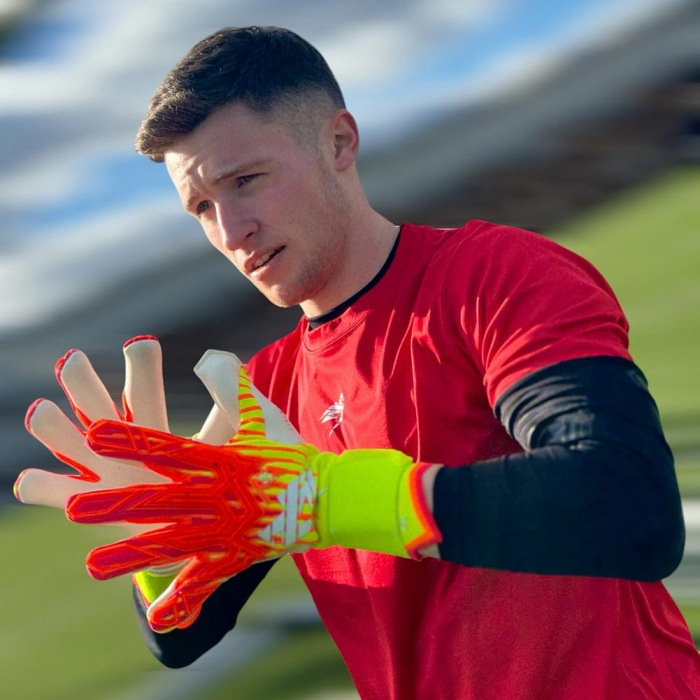 REGEN-06 Kaliaaer RE:GEN Reverse Sekure Cut Goalkeeper Gloves Red/Yell