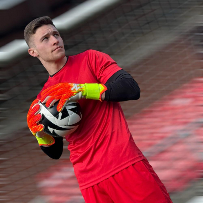 Kaliaaer RE:GEN Reverse Sekure Cut Junior Goalkeeper Gloves Red/Yellow