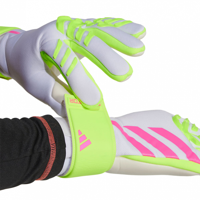 adidas Predator League Goalkeeper Gloves White / Lucid Lemon / Lucid P