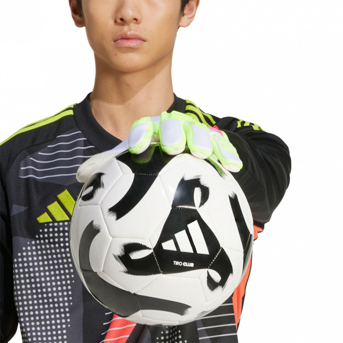 adidas Predator League Goalkeeper Gloves White / Lucid Lemon / Lucid P