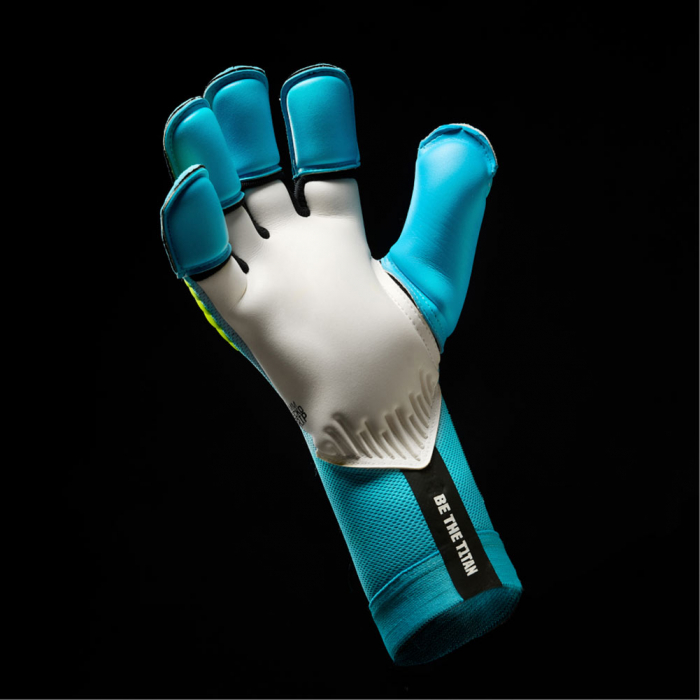 T1TAN Rebel 2.0 Sky Blue Goalkeeper Gloves Sky Blue / Fluo Green TITAN