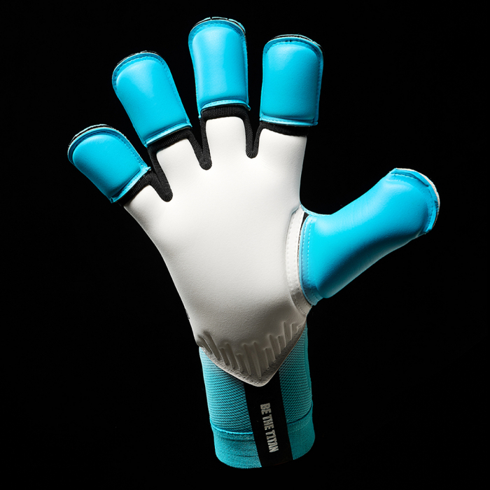 T1TAN Rebel 2.0 Sky Blue Goalkeeper Gloves Sky Blue / Fluo Green TITAN