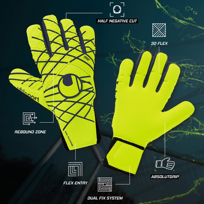 Uhlsport Prediction Absolutgrip HN Energy Edition Goalkeeper Gloves Fl