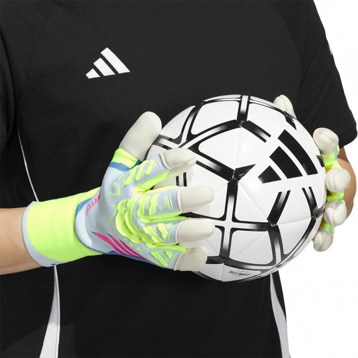 adidas Predator Pro Hybrid Goalkeeper Gloves White / Lucid Lemon / Luc