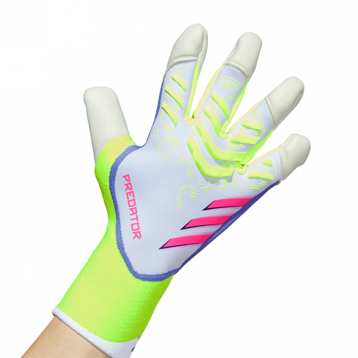 adidas Predator Pro Hybrid Goalkeeper Gloves White / Lucid Lemon / Luc