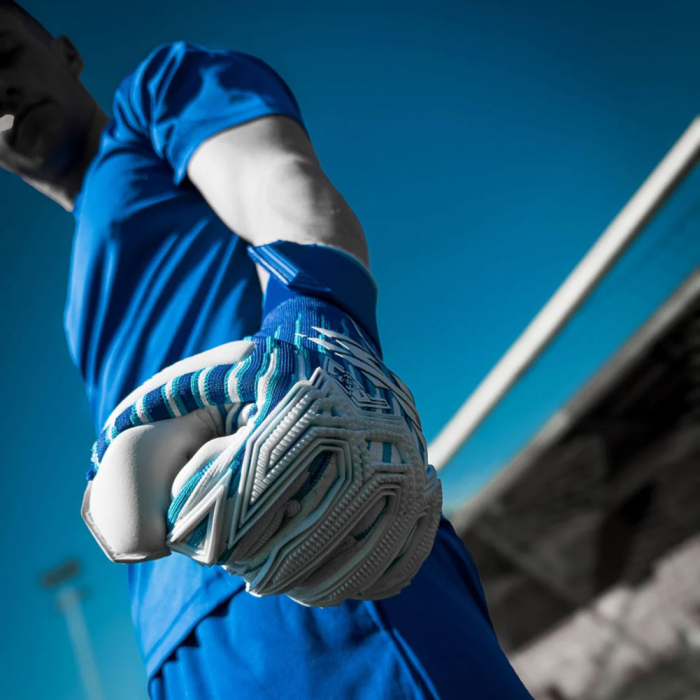 Kaliaaer RE:GEN Reverse Sekure Cut Goalkeeper Gloves White / Cobalt