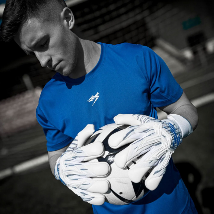Kaliaaer RE:GEN Reverse Sekure Cut Goalkeeper Gloves White / Cobalt