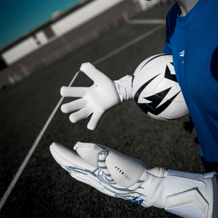 Kaliaaer RE:GEN Reverse Sekure Cut Goalkeeper Gloves White / Cobalt