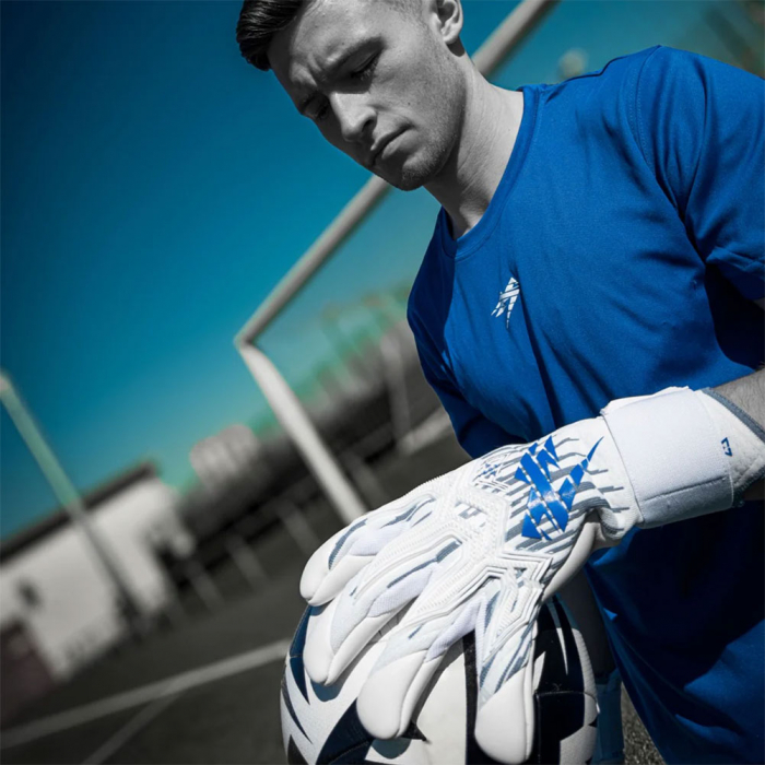 Kaliaaer RE:GEN Reverse Sekure Cut Goalkeeper Gloves White / Cobalt