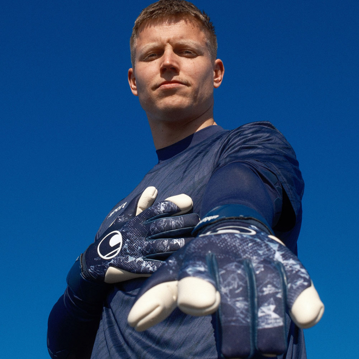 Uhlsport Absolutgrip HN Earth Edition Goalkeeper Gloves Navy/White