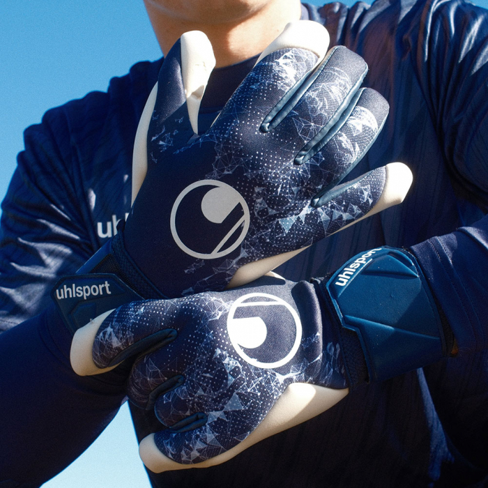 Uhlsport Absolutgrip HN Earth Edition Goalkeeper Gloves Navy/White