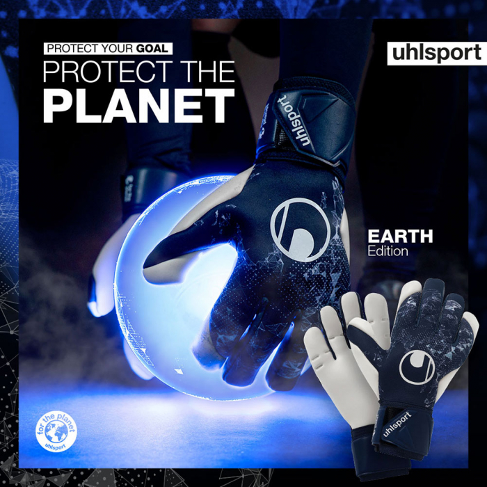 Uhlsport Absolutgrip HN Earth Edition Goalkeeper Gloves Navy/White