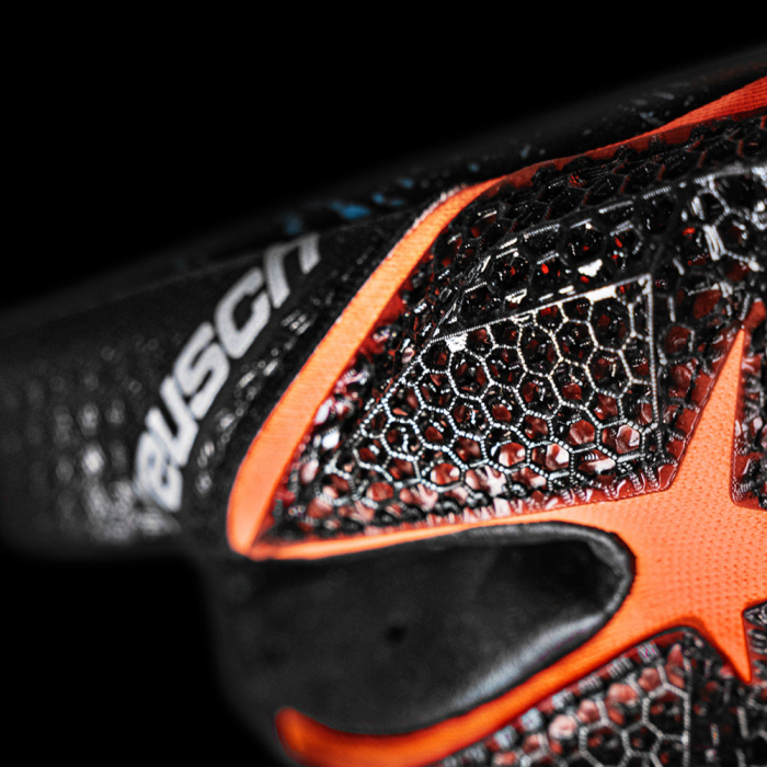 Reusch Attrakt Fusion Carbon 3D Goalkeeper Gloves black/shock orange