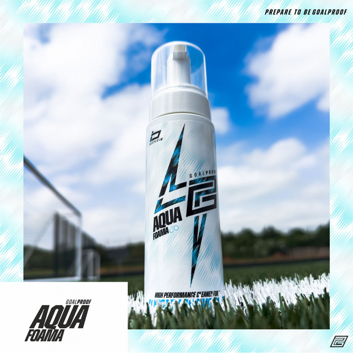 Goalproof Aqua Foama Goalkeeper Glove Wash white/aqua blue