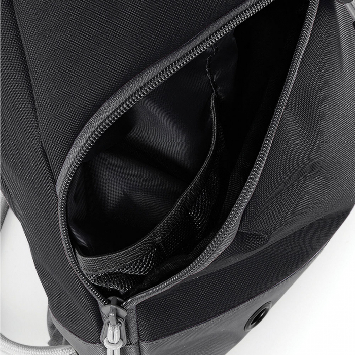 Keeper iD Sports Drawstring Gym Bag (Black/Dark Grey)