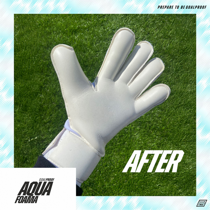 Goalproof Aqua Foama Goalkeeper Glove Wash white/aqua blue