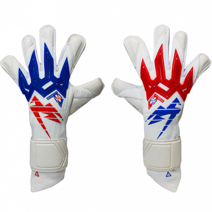 Kaliaaer RE:GEN XTENSION Cut Junior Goalkeeper Gloves White/Blue/Red