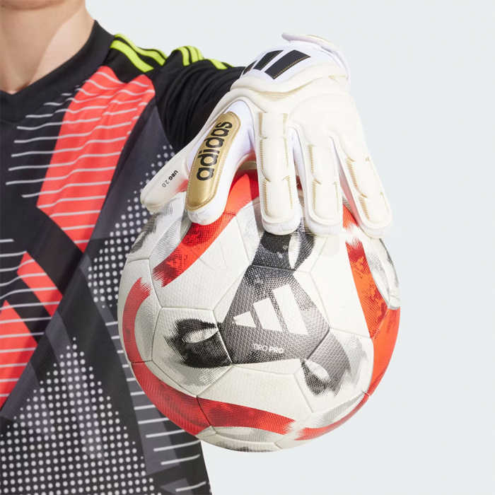 adidas Copa GL Pro ROAD TO GLORY Goalkeeper Gloves white / gold
