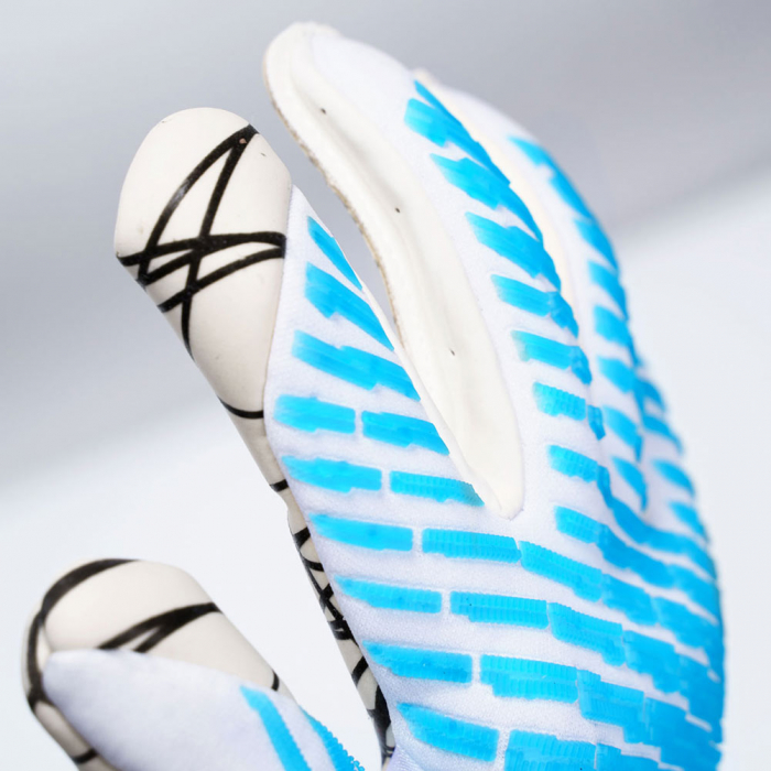 101137201 Uhlsport CYBERTEC ULTRAGRIP Goalkeeper Gloves white/cyan