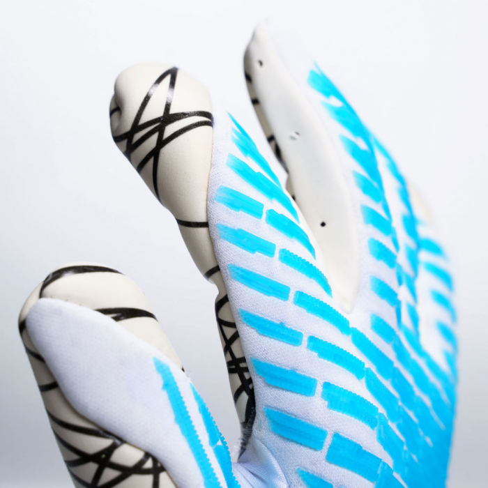 101137301 Uhlsport CYBERTEC ULTRAGRIP HN Goalkeeper Gloves white/cyan