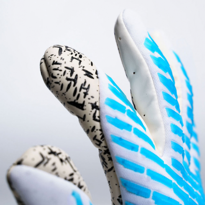 101137501 Uhlsport CYBERTEC SUPERGRIP+ HN Goalkeeper Gloves white/cyan