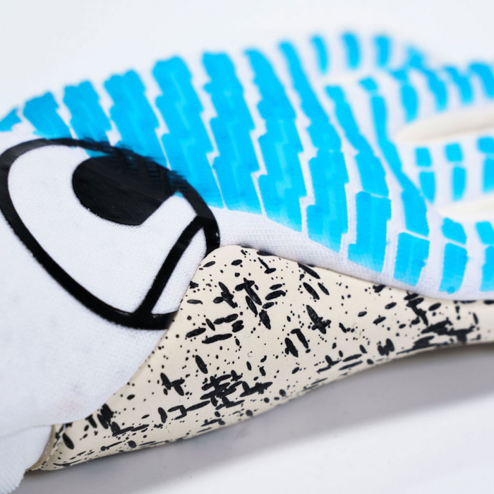 101137501 Uhlsport CYBERTEC SUPERGRIP+ HN Goalkeeper Gloves white/cyan