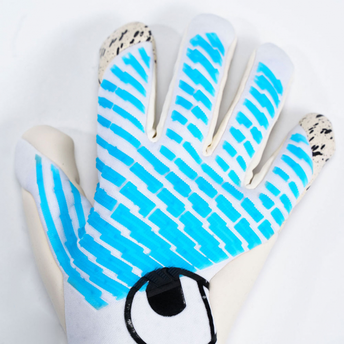 101137601 Uhlsport CYBERTEC FLEX HN Goalkeeper Gloves white/cyan
