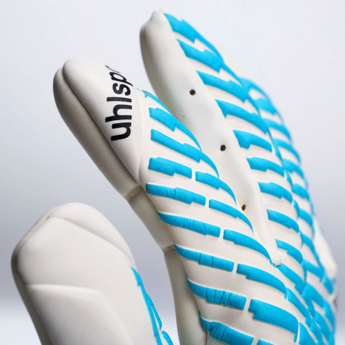 101137901 Uhlsport CYBERTEC ABSOLUTGRIP HN Goalkeeper Gloves white/cya