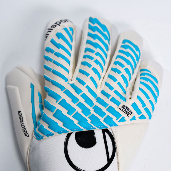 101137901 Uhlsport CYBERTEC ABSOLUTGRIP HN Goalkeeper Gloves white/cya
