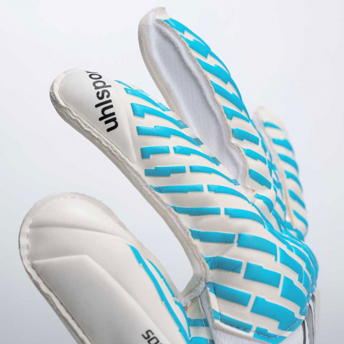 101138301J Uhlsport CYBERTEC SOFT PRO JUNIOR Goalkeeper Gloves white/c