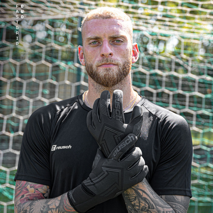 55700007700 Reusch Fastgrip Duo Goalkeeper Gloves Black