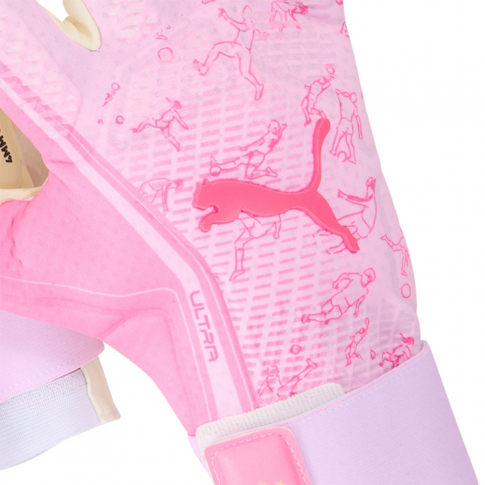 04207501 PUMA x KidSuper Ultra Ultimate Hybrid Goalkeeper Gloves Pink