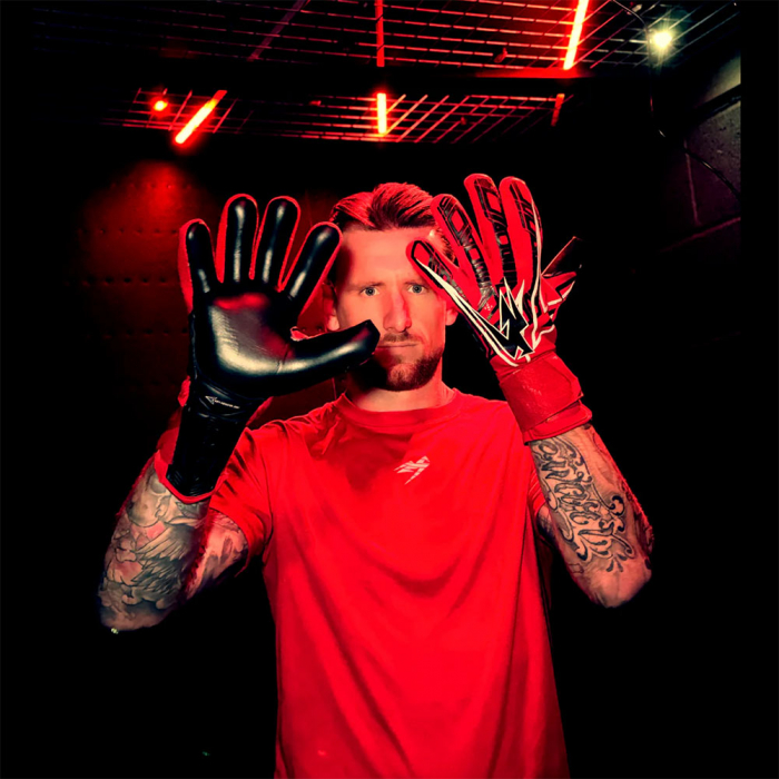 Kaliaaer ShokLock Negative (Removable Protection) Goalkeeper Gloves At