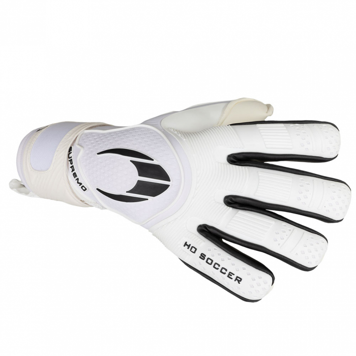 515207J HO Soccer Supremo PRO Aqua SMU Junior Goalkeeper Gloves White