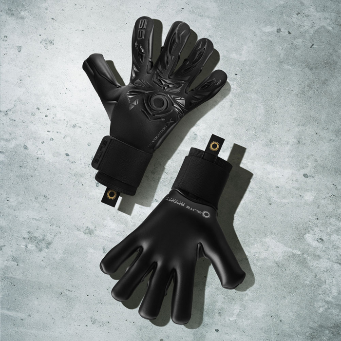 EL4BJ Elite NEO REVOLUTION X Junior Goalkeeper Gloves Black