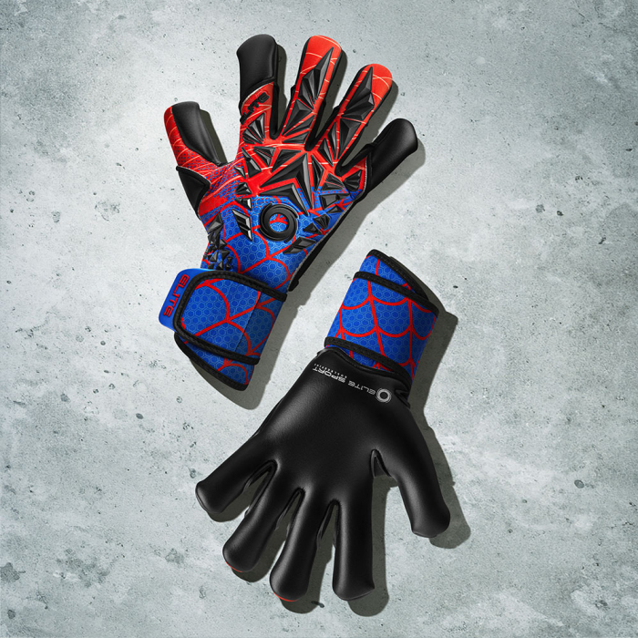 EL4SPJ Elite SPIN Junior Goalkeeper Gloves BLUE/RED