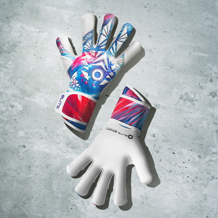 EL4QZ Elite QUARTZ Goalkeeper Gloves red/white/blue