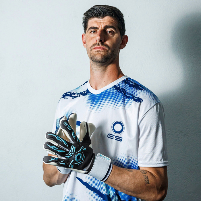 EL4GRY Elite NEO REVOLUTION X GT Goalkeeper Gloves Grey/Cyan