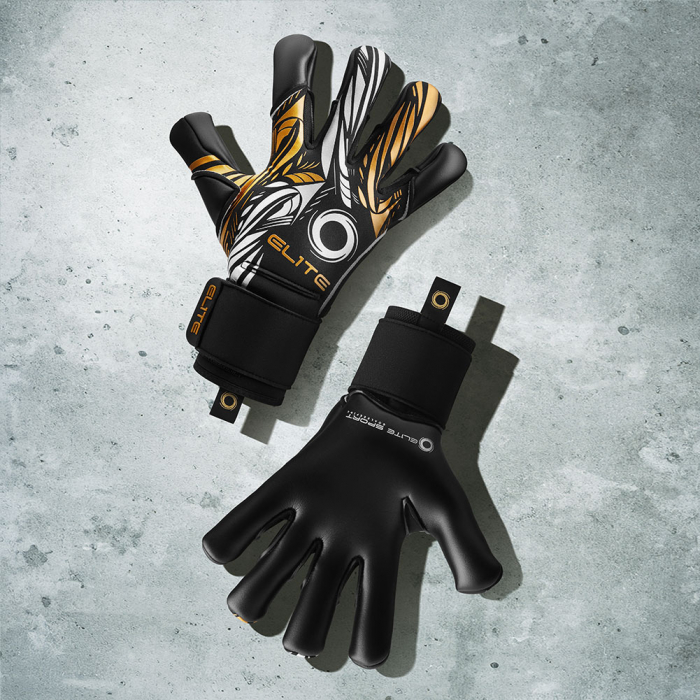 EL4N Elite NOBRE (Removable Protection) Goalkeeper Gloves Black