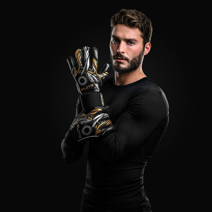 EL4N Elite NOBRE (Removable Protection) Goalkeeper Gloves Black
