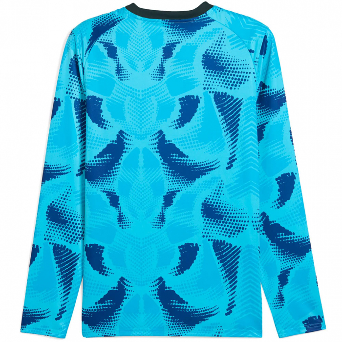 70651902 Puma Team Target GK Jersey Bright Aqua-PUMA White-Speed Blue