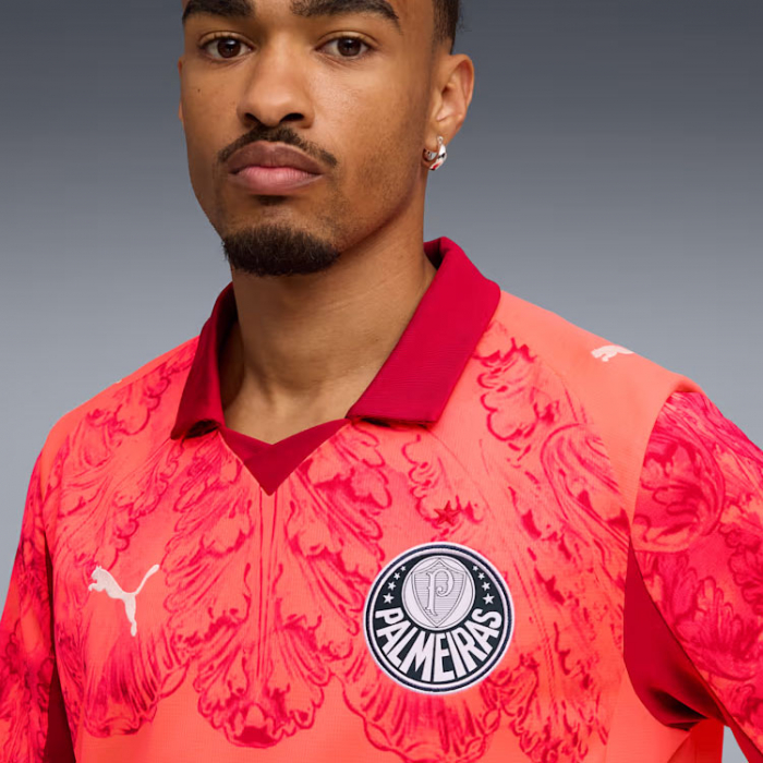 78107010 Puma x Kidsuper PALMEIRAS GK Jersey Glowing Red-Dark Crimson