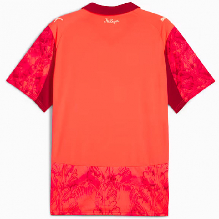 78107010 Puma x Kidsuper PALMEIRAS GK Jersey Glowing Red-Dark Crimson
