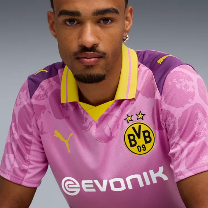  Puma x Kidsuper Borussia Dortmund GK Jersey Mauve Pop-Faster Yellow