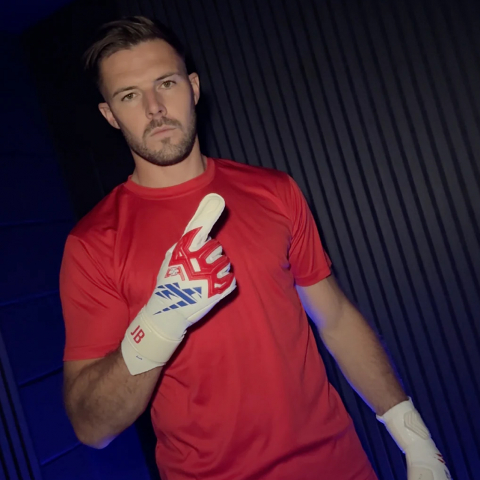 -09 Kaliaaer RE:GEN PRO JB1 3DXi Jack Butland Goalkeeper Gloves White 