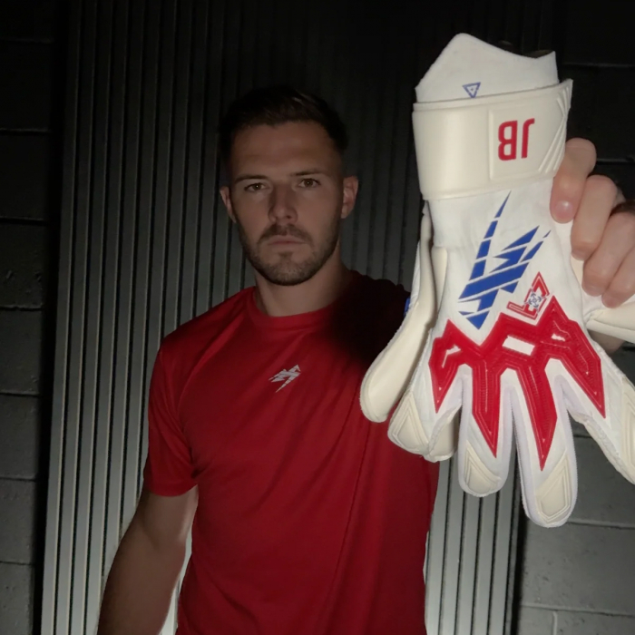 Kaliaaer RE:GEN PRO JB1 3DXi Jack Butland Junior Goalkeeper Gloves Whi